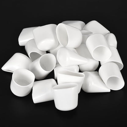 uxcell 20pcs Rubber End Caps 27mm ID Vinyl Round End Cap Cover Screw Thread - Image 4