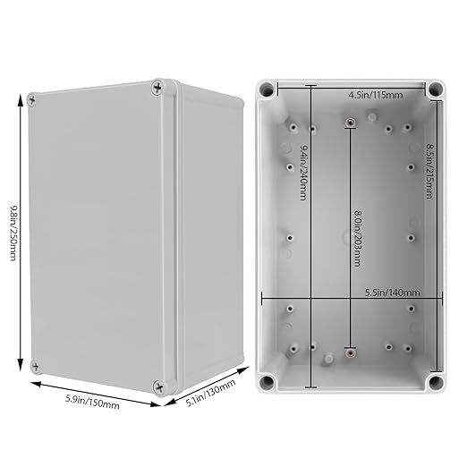 Junction Box，9.8"x 5.9"x 5.1" Outdoor Electrical Box - Image 2