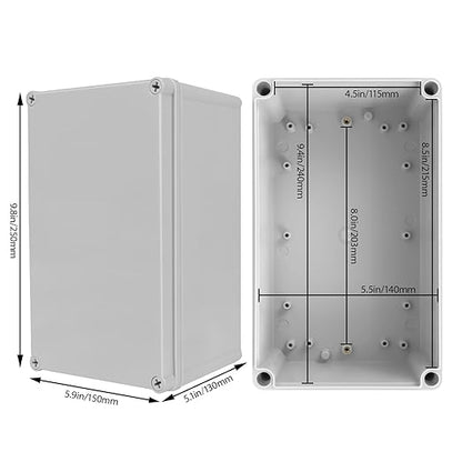 Junction Box，9.8"x 5.9"x 5.1" Outdoor Electrical Box - Image 2