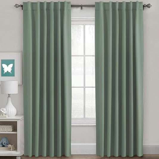 H.VERSAILTEX Blackout Curtains Thermal Insulated Window Treatment Panels Room by HVERSAILTEX