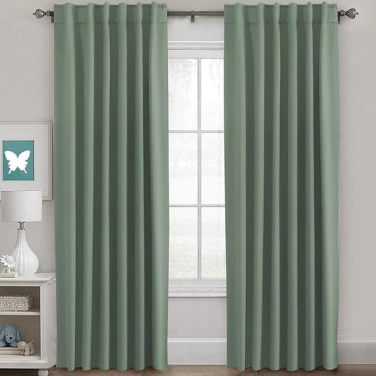 H.VERSAILTEX Blackout Curtains Thermal Insulated Window Treatment Panels Room by HVERSAILTEX