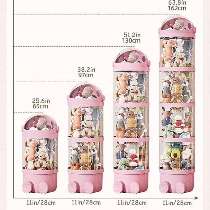 Rotating Toy Storage Tower, 2025 New Tube Storage - Image 7