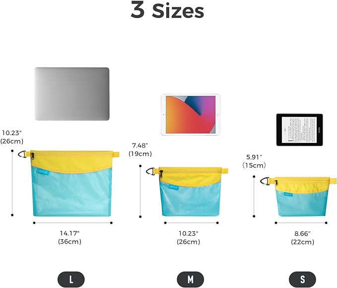pack all Water-resistant Material Zipper Pouch, Mesh Zipper Bag - Image 7
