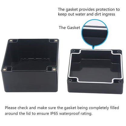 Junction Box, Zulkit Project Box IP65 Waterproof Outdoor Box ABS Plastic - Image 4