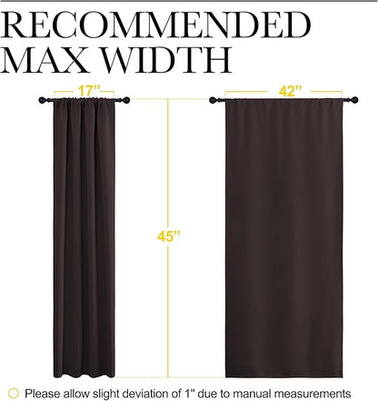 NICETOWN Blackout Curtain Panels 45 inches Long - Image 7