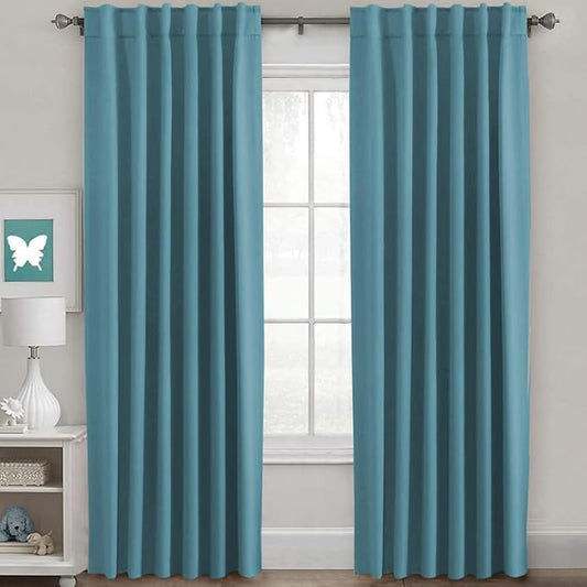 H.VERSAILTEX Blackout Curtains Thermal Insulated Window Treatment Panels Room by HVERSAILTEX