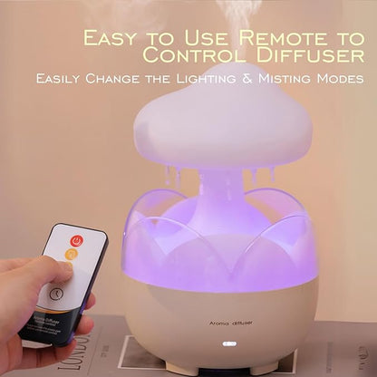 Raindrop Portable Humidifier, Cloud Essential Oil Diffuser, 230ml Capacity - Image 4