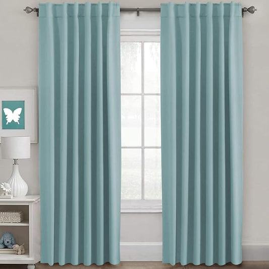 H.VERSAILTEX Blackout Curtains Thermal Insulated Window Treatment Panels Room by HVERSAILTEX