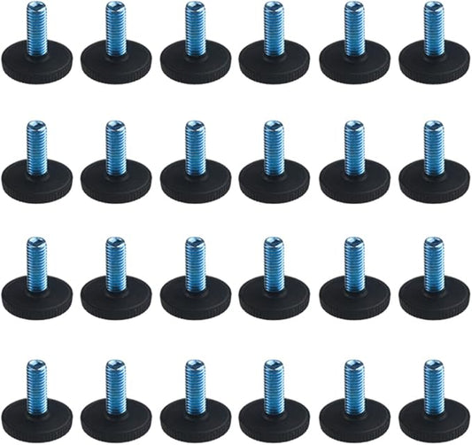 TOVOT 24PCS M8×1.25mm Furniture Leveling Feet Table Feet Screw on Adjustable by TOVOT