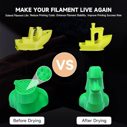 GratKit 3D Filament Dryer Box Firefly V2.0, Tuya App Controlled Smart Filament - Image 4