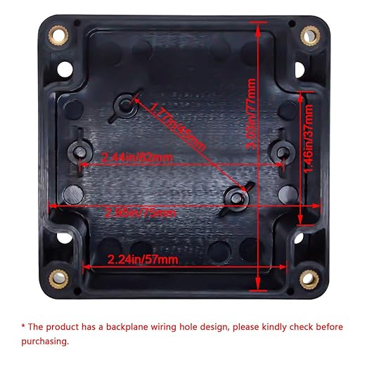 LeMotech ABS Plastic Electrical Project Case Power Junction Box, Project Box - Image 5