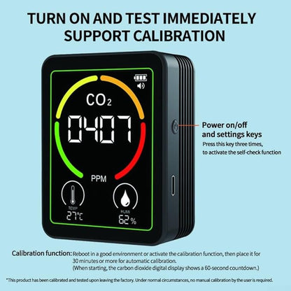 Air Quality Monitor Indoor-Portable Indoor Air Quality Meter, 3-in-1 Indoor Air - Image 4
