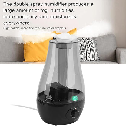 110-220v Air Humidifier Diffuser Mini Double Spray Ultrasonic Atomizer - Image 3