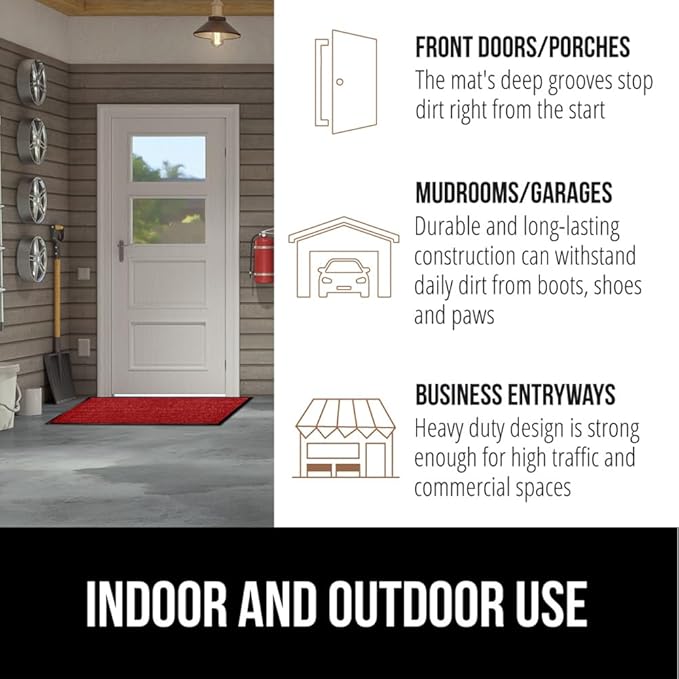 GORILLA GRIP Waterproof Traffic Guard Door Mat, Heavy Duty Entryway Mats - Image 7