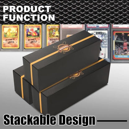 G-PLUS Graded Cards Holder Container Graded Card Storage Box Holds 50-55 Black - Image 8