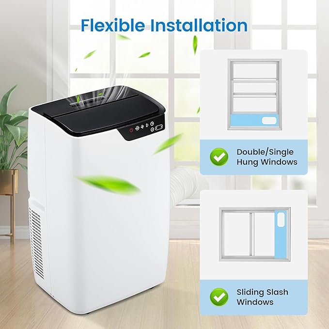 12, 000 BTU Portable AC Units for Rooms, 3-In-1 Portable Air Conditioner Up to - Image 2