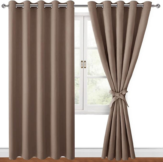 Hiasan Blackout Curtains for Bedroom, 60 x 84 Inches Long by Hiasan