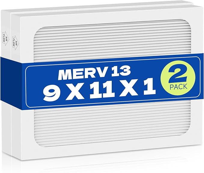 2-Pack 9 x 11 x 1 MERV 13 Replacement Dehumidifier Filter Compatible by XFIBER
