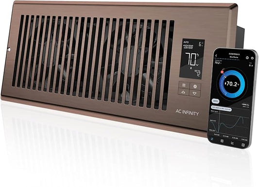 AC Infinity AIRTAP T4 Bronze, Register Booster Fan by ACInfinity