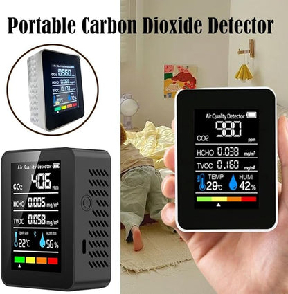Air Quality Monitor, CO2 Monitor, 5in1 Indoor CO2 Detector Formaldehyde HCHO - Image 3