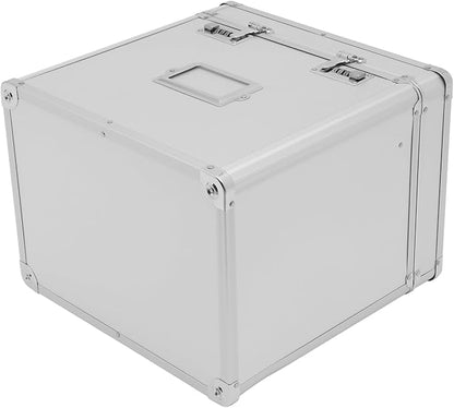 Metal Locking File Organizer Box, 13.8*10*13.4 inch Portable Locking Storage - Image 5