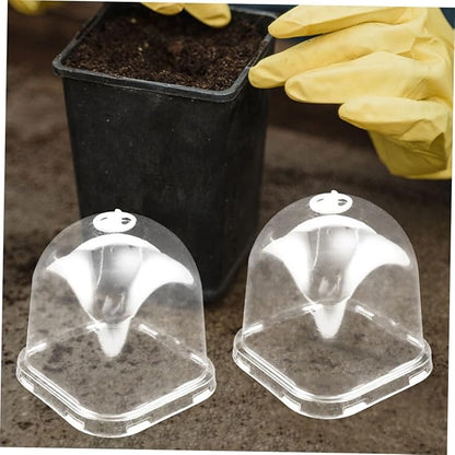12pcs Reusable Garden Dome Covers Transparent Square Cloche - Image 4