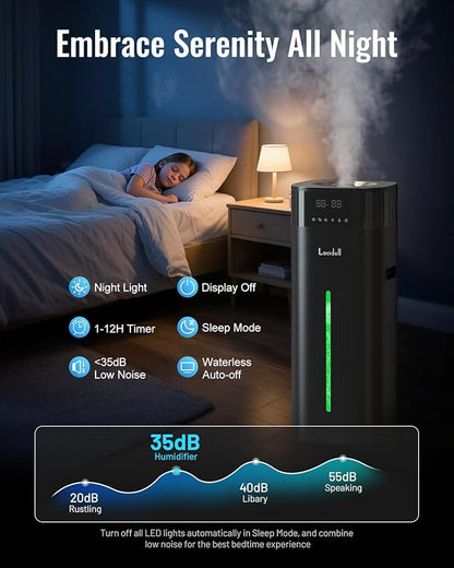 Warm and Cool Mist Humidifier Large Room, 5.3Gal/20L Humidifiers - Image 7