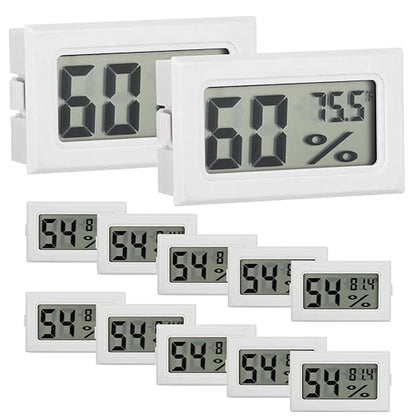 12 Pack Mini Hygrometer Digital Electronic Temperature Humidity Meters Gauge by LemonBest