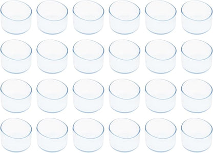 Round Chair Leg Caps, PVC Furniture Feet Covers, TTZEZE Transparent Round Floor by TTZEZE