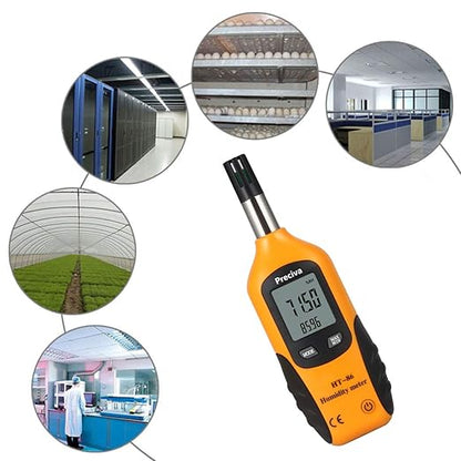 Preciva Digital Psychrometer Thermo-Hygrometer, LCD Mini Temperature and - Image 4