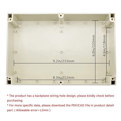 LeMotech Waterproof Dustproof IP65 ABS Plastic Junction Box Universal Electric - Image 5