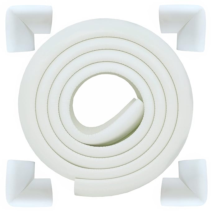 M2cbridge L Shape Extra Thick Furniture Table Edge Protectors Foam 6.5 Ft by M2cbridge