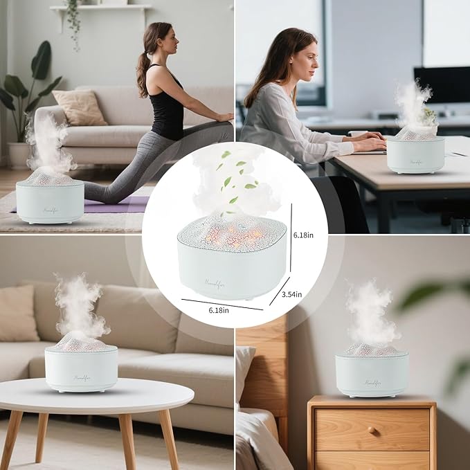 Portable 1500ml Small Cool Mist Humidifier, USB Personal Desktop Humidifier - Image 6