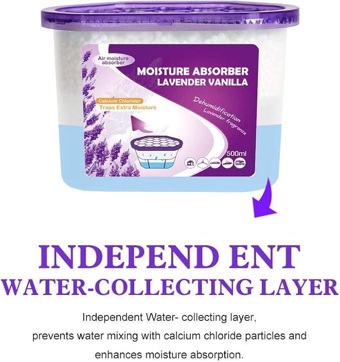 CANAGER Lavender Vanilla Moisture Absorber Box, Odor Eliminator and - Image 5