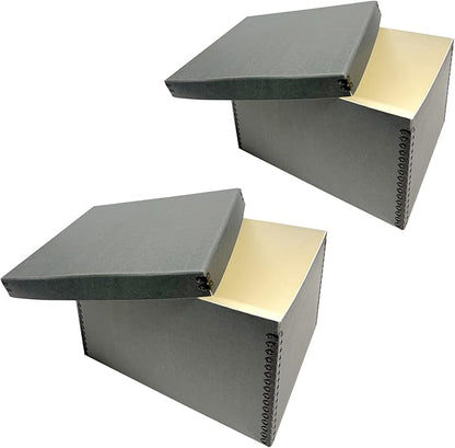 Lineco Record Storage Box 12x15x10 inch. Extra-Durable Filing Archival Cartons by Lineco