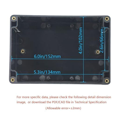 Junction Box, Zulkit Project Box IP65 Waterproof Outdoor Box ABS Plastic - Image 5