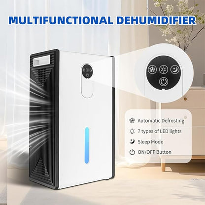 Dehumidifier for 1076 sq.ft, Quiet Portable Moisture Absorber - Image 5
