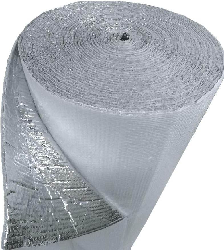NASATECH White / Foil Double Bubble Reflective Insulation Radiant Barrier Roll - Image 3