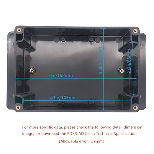 Junction Box, Zulkit Project Box Waterproof Dustproof IP65 ABS Universal - Image 5