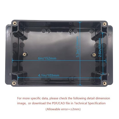 Junction Box, Zulkit Project Box Waterproof Dustproof IP65 ABS Universal - Image 5
