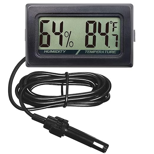 Digital Probe Thermometer Hygrometer by JLENOVEG