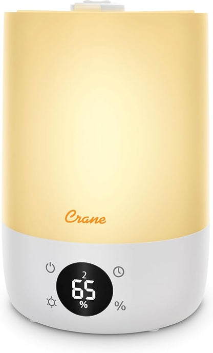 Crane Ultra-Quiet 3-in-1 Humidifier, Essential Oil Aroma Diffuser & Soothing by Crane