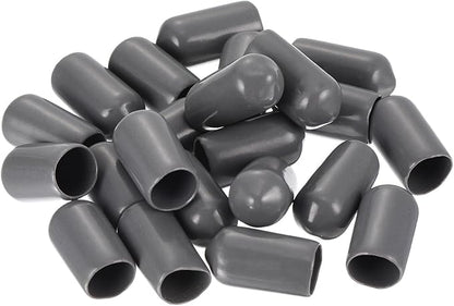 uxcell 20pcs Rubber End Caps 8mm ID Vinyl PVC Round Tube Bolt Cap Cover Screw - Image 4