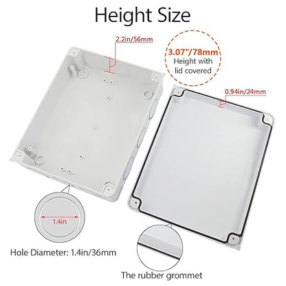LeMotech Junction Box, Electrical Box IP65 Water Resistant Dustproof ABS - Image 5
