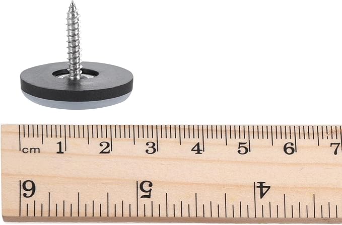 uxcell 25mm Furniture Feet Slider Glides Screw-in Chair Leg Protector Pads PTFE - Image 6