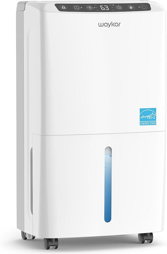 Waykar 2000 Sq. Ft 34 Pints 2025 Most Efficient Energy Star Dehumidifier by Waykar