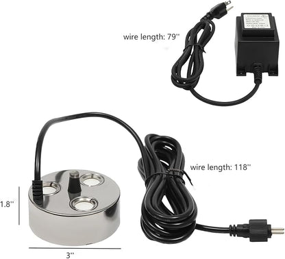 3-Head Ultrasonic Mist Maker Fogger AC 36V 60W Air Humidifier Hydroponics Water - Image 2