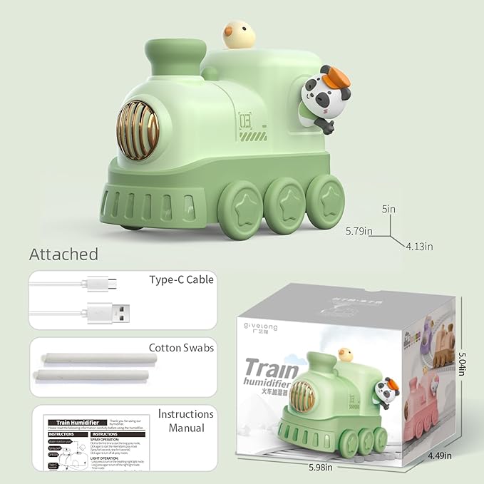 Portable Mini Humidifier, 300ml USB Desktop Personal Cool Mist Small Humidifiers - Image 2