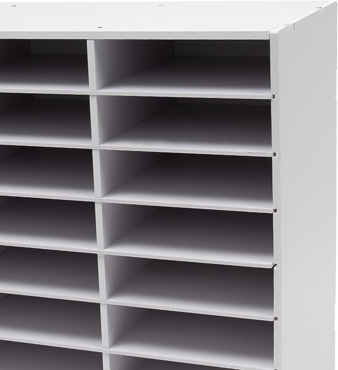 Literature Organizers 24/36Slots Mail Sorter Compartment Files Rack File - Image 5