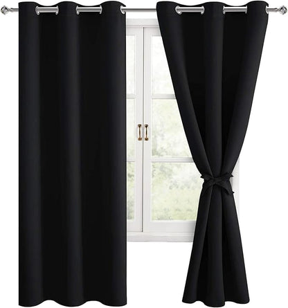Hiasan Blackout Curtains for Bedroom, 38 x 63 Inches Length by Hiasan